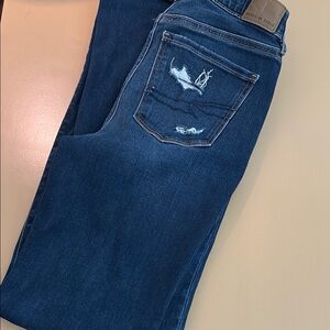 American Eagle Blue Distressed Jeans